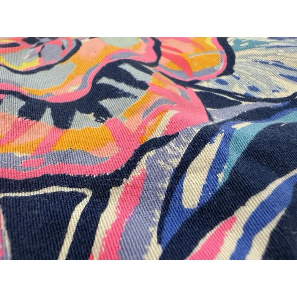 Lilly Pulitzer Shorts Nauti Navy Boho Bateau Womens 4 Cotton Stretch 7